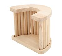 Riuulity Natural Wood Hamster Wooden Stick Bridge Quiet Hiding Place for Exercise for Small Pets - Oak Pine