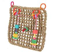 Riuulity Network Colorful Toyes Is Grass for the Fun of Bird Climbing, Suitable for All Parrots 32 * 32 Cm