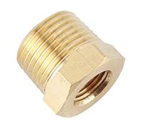 Riuulity NPT Bushing Fitting Quality Brass with Solid Construction, for Tanks Manifolds, 1 X Brass Pipe Reducer Adapter