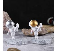 Riuulity Orthodox Unique Design Astronaut Stand Handmade Tablet Stand for Quality Life (Kung Fu Astronaut Cell Phone Bracket (Gold))