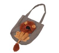 Riuulity Pet Carrier Bag Pet Shoulder Bag Canvas Shoulder with Head Peek Out Design Adjustable Neck Size for Travel Camping Hiking (L 55x15x57in)