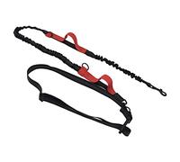 Riuulity Pet Dog Traction Rope Portable Hand Handle Dog Leash Retractable Reflective for Sports Running Jogging Pet Garden Livestock Health Supplies Nylon 4.6ft to 6.6ft (Red)