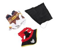 Riuulity Pirate Pet Halloween Costume for Cats Dogs with Adjustable Sizes, Easy to Put On Take Off for Halloween Party Fun (S)