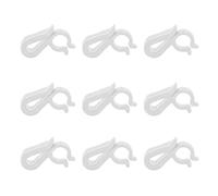 Riuulity Plastic Light Clips Gutter Hooks Christmas Light Clips Practical for LED Rope Lights for Shopping Malls on Holiday Parties 120 Pcs (White)