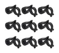 Riuulity Plastic Light Clips Gutter Hooks Christmas Light Clips Practical for LED Rope Lights for Shopping Malls on Holiday Parties 120 Pcs (Black)