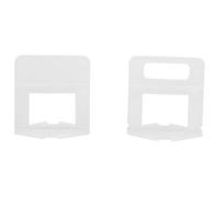 Riuulity Plastic Tile Leveling Clips, 1.5mm Spacers for Floor and Wall | Disposable, Ensures Consistent , Speeds Up Installation, 3-12mm Tile Thickness, 100pcs per Bag
