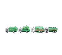 Riuulity Plastics Recycling Truck Toy Set Well-Crafted Sanitation Vehicles for Kids to Learn and Play