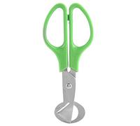 Riuulity Portable Anti Rust Egg Opener Scissors Cutter with Hard Plastic Handle Stainless Steel Material for Cooking Lovers, Unique Design, Save Your Time