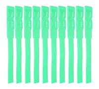 Riuulity Premium Plastic Cow Identification Bands, 10pcs Cattle Marking Rings, Safe, Recyclable Livestock Supplies, Small & Lightweight, 4 Colors, Applicable to Various Animals (Green)