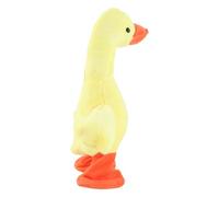 Riuulity Quacking Musical Duck Electronic Plush Toy with Switch, Fun Speaking Practice for Shy Kids, for Ages 3+