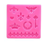Riuulity Retro Crown Key Silicone Mold, 9 Cm Baking Mold for DIY Fondant
