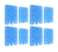 Riuulity Reusable Ice Packs 8 Pack Leakproof PE Plastic Freezer Packs for Lunch Box Cooler Bag Cooling Fan with Mini Space Saving Design