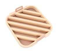 Riuulity Silicone Roasting Rack for Fryer with Oil Drain and Heat-Proof | Heat-proof Silicone, Detachable with Handles, Oven and Fryer Compatible, Dishwasher Safe Grill Pan