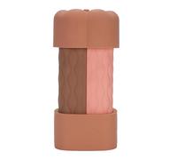 Riuulity Silicone Travel Bottles Set with Leakproof Technology and Cute Pumpkin Shaped Caps for Toiletries,4oz Refillable Squeeze Bottles for Liquids (Brown Series)