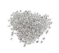 Riuulity Silver Bell Jewelry, Small Silver Mini Bells, 300pcs Iron Pendant Jewelry Handicraft Accessories 6mm, for DIY with holiday decorations