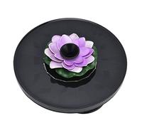 Riuulity Solar Fountain Water Pump Floating Mini Solar Powered Water Fountain with 4 Spraying Styles for Birdbaths Garden Pond Pool Outdoor Decoration Engineering Plastic 16cm 226g (3)