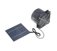 Riuulity Solar Powered Exhaust Vent Fan, Professional Efficient Energy Saving Solar Panel Powered Duct Fan with Specially Designed Flange Interface, for Kitchen Bathroom Attic Shed