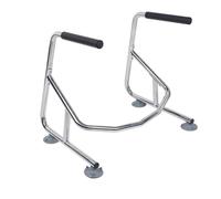 Riuulity Stable Stainless Steel Toilet Safety Rails, Foam Armrest Support for Seniors Handicap Disabled