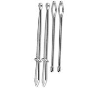 Riuulity Stainless Steel Elastic Band Threader Set, for Garment Elastic Rope or Crafts with 4pcs Threader Wonderful Accessory