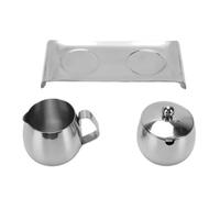 Riuulity Stainless Steel Milk Frothing Pitcher, with Curved Handle and Precision Spout
