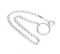 Riuulity Stainless Steel Training Foot Chain, Rotating Clasp for Large Birds Rust Proof Durable, with Reinforced Ring for Golden Sun Monk Keck Alexander Dove Grey