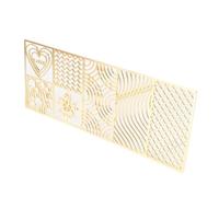 Riuulity Stamp Ice Cube Design Mold, Copper Craft Tray for Cocktails, Ice Cube Stamp, Fun Drinks with Unique Print, Essential Bartender Accessories for Party (E03)