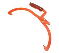 Riuulity Steel 13.8in Log Tongs with Claw Hooks for Logging Skidding and Dragging, Heavy Duty Log Lifting and Carrying Tool