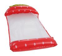 Riuulity Strawberry Inflatable Water Hammock Float Lounger Inflatable Floating Chair Pool Raft with Cool Mesh Fabric for Swimming Pool Beach Lake River