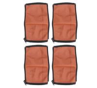 Riuulity Stroller Handle Sleeve Stylish PU Leather Cover for Easy Installation 4pcs Universal Fit Zipper Design for Stroller Handlebars Carers (Brown)