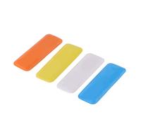 Riuulity Tailor Chalk, 4pcs Sewing Dressmaker Chalk for Garment Marking, with 4 Colors in Plastic Box, Non Breakable Clear Line Drawing Wax Like