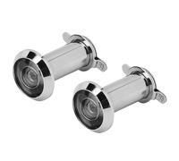 Riuulity The Antiheft Door Spectators -with a 220 Degree View Angle, 2 -Piece Lasting Zinclegation, Easy Safety Installation (Simple 16 Silver, Aperture 16-19, Door Thickness)