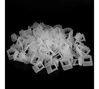 Riuulity Tile Leveling Clips, 1.5mm Reusable Plastic Spacers with Wedge