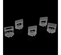 Riuulity Tile Leveling Clips, 1.5mm Reusable Plastic Spacers with Wedge