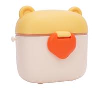 Riuulity Travel Baby Formula Dispenser Large Capacity Multifunctional Sealed Storage Jar for Parents (Yellow)