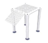 Riuulity Turtle Basking Platform, Aquarium Turtle Ramp with Built in Food Tray Suction Cup Standing Dock for 25-75 Gallon Aquarium with 45 Degree Easy Climb Ramp (2 Layers 20cm/7.87in)