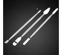 Riuulity Universal Metal Spudger Set Heat Resistant for Tablet 3pcs Pry Tool Set for Easy Disassembly Cell Phone & Smartphone Parts Metal/Silver/6.5-6.9inch