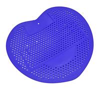 Riuulity Urinal Screen, Anti Blocking Splashproof Heart Shape Deodorizer, with Small Round Hole Design for Bathroom Office Restaurant (Blue)