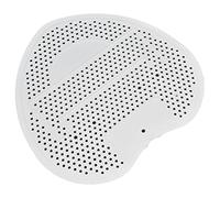 Riuulity Urinal Screen, Anti Blocking Splashproof Heart Shape Deodorizer, with Small Round Hole Design for Bathroom Office Restaurant (White)
