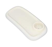 Riuulity Versatile Stroller Snack Tray with Cup Holder Portable Play and Dining Area Tray for Babies and Toddlers on The Go ABS 16.7 X 8.3 Inch (White)