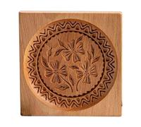 Riuulity Wooden Cookie Cutters for Baking, Handmade Biscuit Molds with (#7)