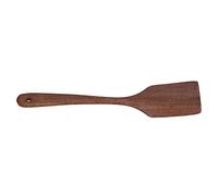 Riuulity Wooden Spoon, Lightweight Convenient Cooking Spatula with Hanging Hole for Kitchen Cooking, Made of Sustainable Wenge Wood, Easy to Maintain (30.5CM Long Flat Shovel)