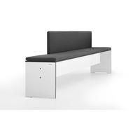 Riva Bench with Backrest L Anthracite Conmoto - 4260476340291