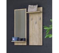 Riva Coat Rack And Mirror Sonoma Oak