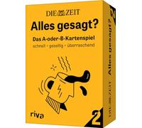 RIVA DIE ZEIT 'Alles gesagt?' 2: Das A-oder-B-Kartenspiel. Für alle Fans des erfolgreichen Podcasts. Tolles Geschenk für Geburtstag, Weihnachten oder zwischendurch. Ab 18 Jahren