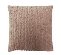 RIVA Home Allure Polyester Filled Cushion, Cotton, Blush