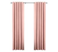 Riva Home Atlantic Eyelet Ringtop Curtains - Blush Pink - 229 x 137cm - Blush Pink - 100% Polyester