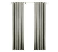 Riva Home Atlantic Eyelet Ringtop Curtains - Natural - 168 x 137cm - Natural - 100% Polyester