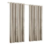 Riva Home Belmont Ringtop Curtains - Silver - 66x72 (168x183cm) - Silver - 100% Polyester