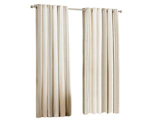 Riva Home Broadway Ringtop Curtains - Coffee - 46x54 (117x137cm) - Coffee - 80% Cotton/20% Polyester