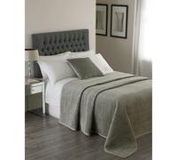 Riva Home Brooklands Bedspread - Silver - 265x265cm - Silver - 55% Viscose/45% Cotton
